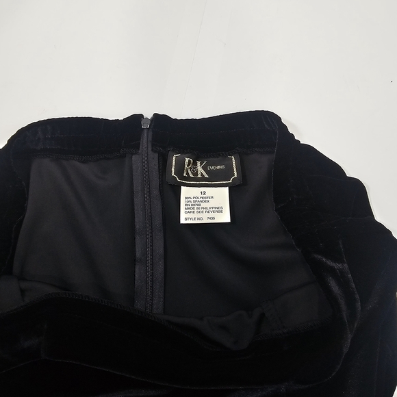 R&K Evening Women’s Jaket Cardigan And Skirt Velvet Set Sz 14 Vintage 80's 90's - Picture 12 of 14